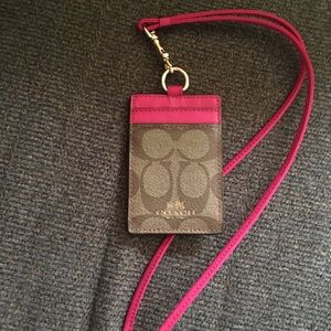 Coach ID lanyard